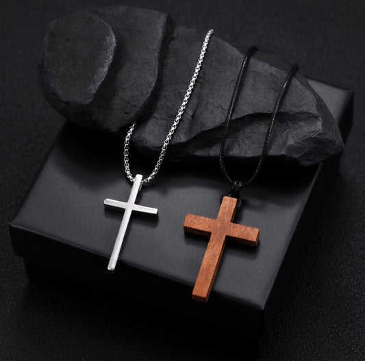 The Titan Cross – Premium Titanium Steel Necklace Bundle