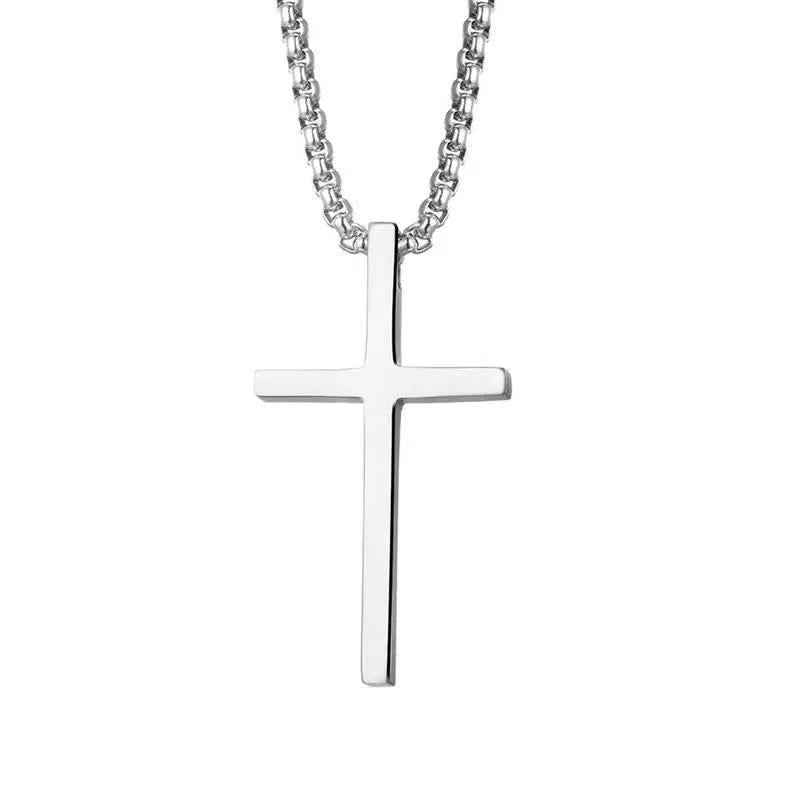 The Titan Cross – Premium Titanium Steel Necklace Bundle